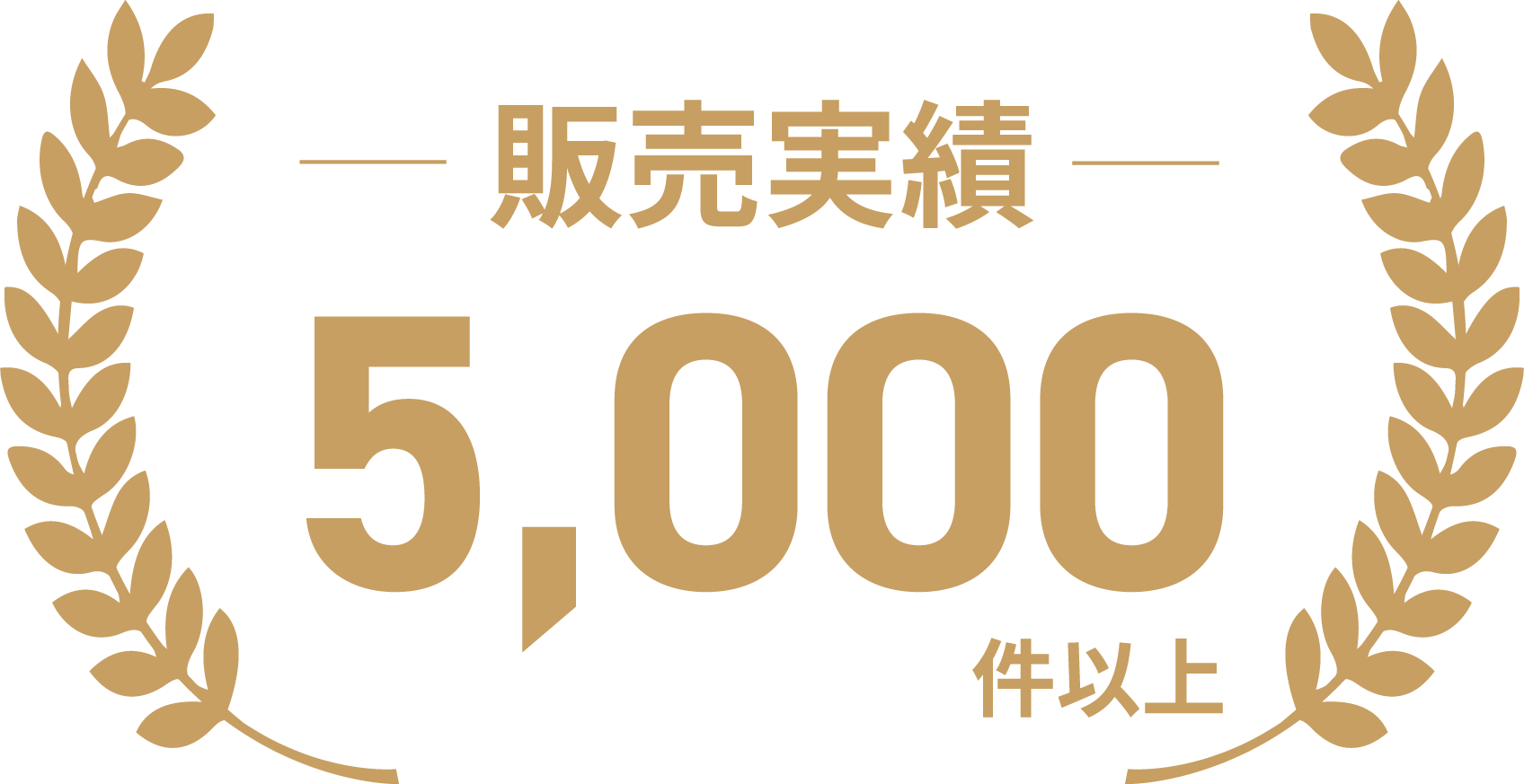 販売実績5,000件以上
