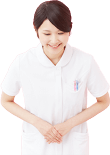 お辞儀する女性
