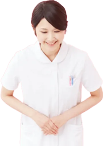 お辞儀する女性