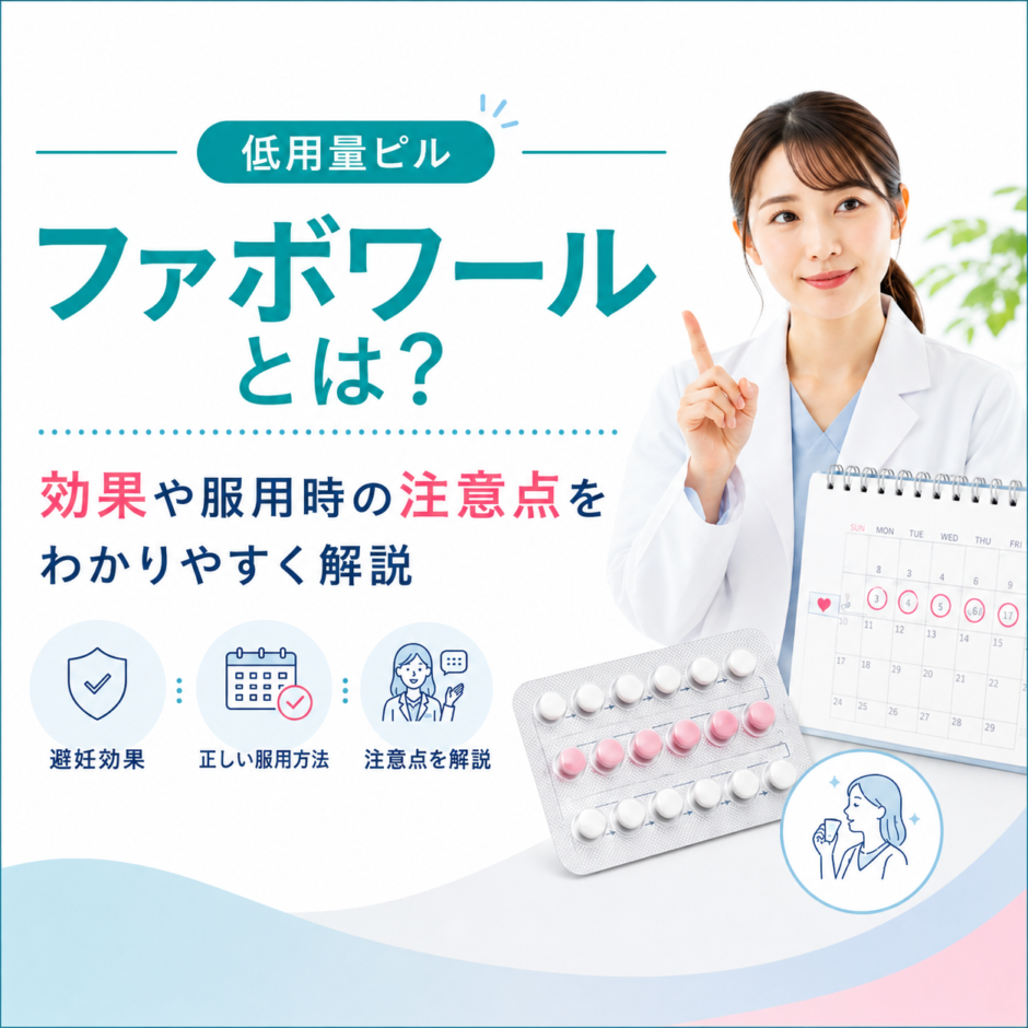 低用量ピル・ファボワールの効果や服用時の注意点を解説