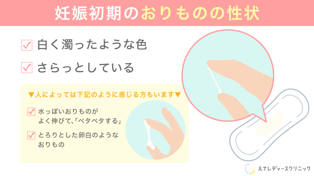 妊娠超初期のおりものの性状