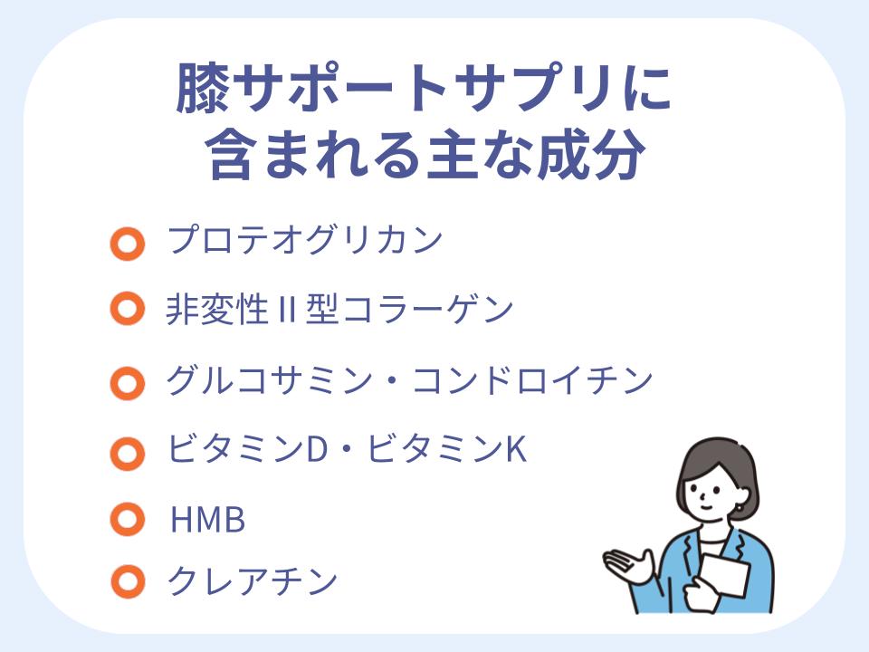 膝の痛みに関わる栄養素