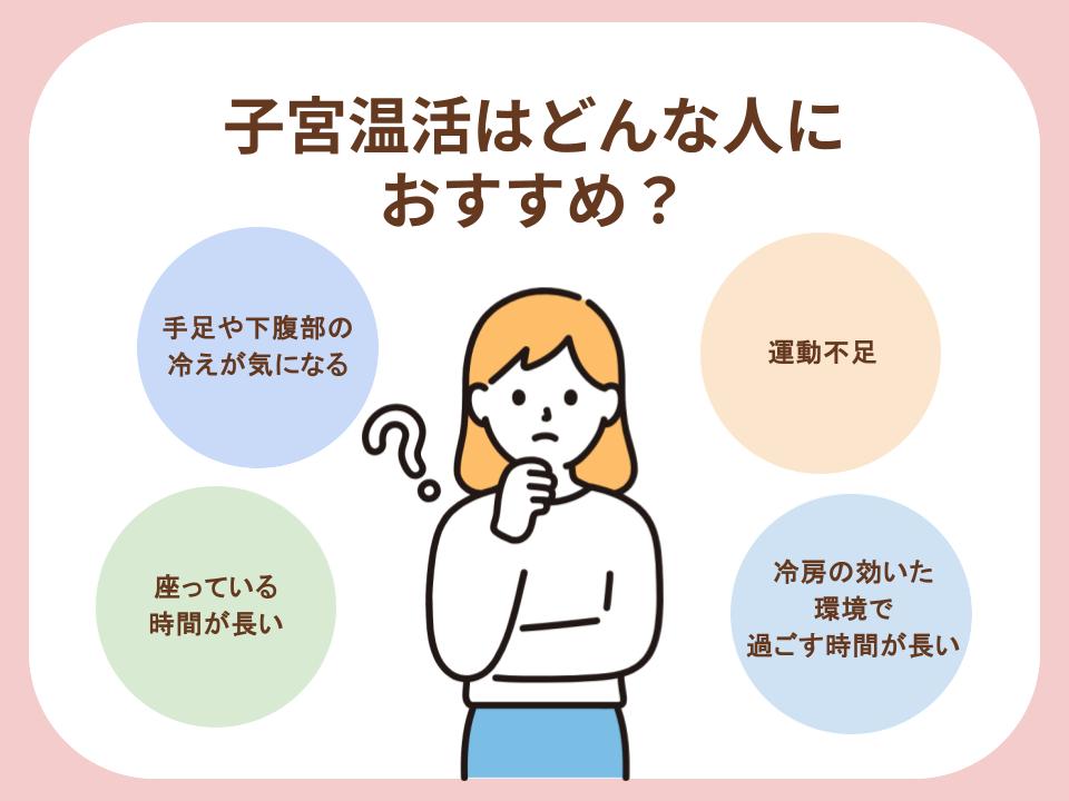 子宮温活がおすすめな人を紹介